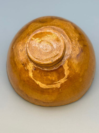 Hara Gozan Chawan — Ohi-glaze Tenmoku Tea Bowl | Amber Lacquer Glaze, Tomobako