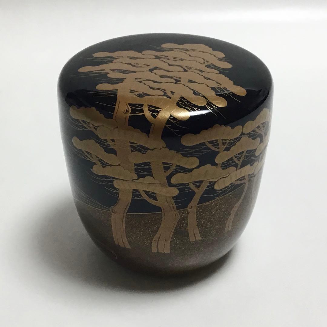 Oimatsu Old Pine Maki-e Natsume by Keikan Wajima Lacquerware