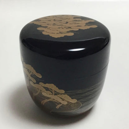 Oimatsu Old Pine Maki-e Natsume by Keikan Wajima Lacquerware