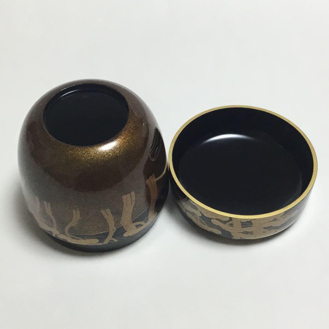 Oimatsu Old Pine Maki-e Natsume by Keikan Wajima Lacquerware