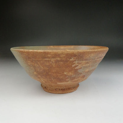 Totoya Tatsuta Tea Bowl by Imaoka Myoken - Korean Style Matcha Chawan with Signed Box