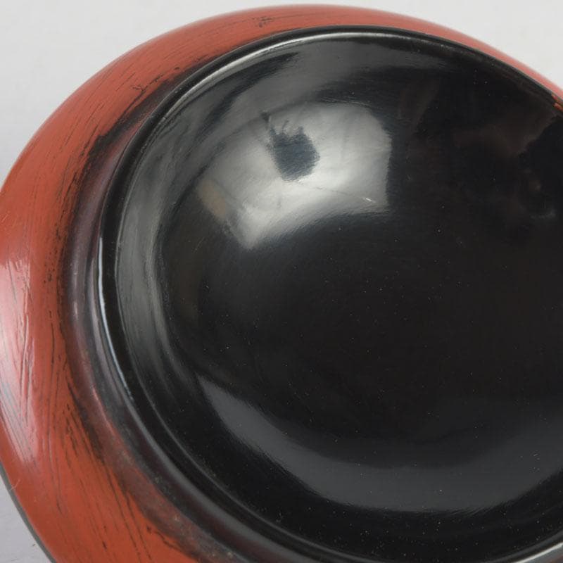 Negoro Lacquer Tea Caddy by Seishien - Shosoin Medicine Jar Form with Signed Box