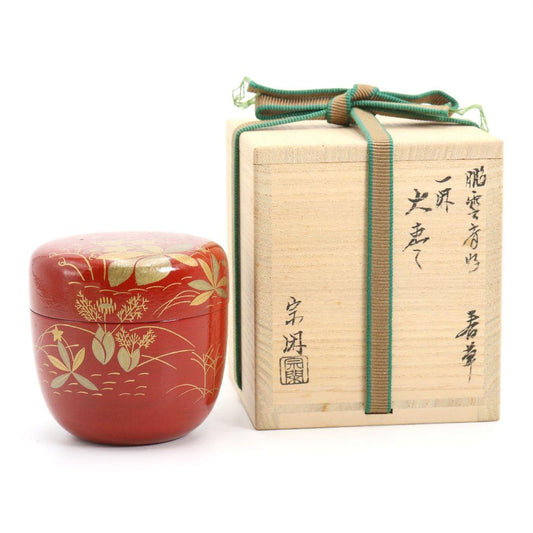 Hounsai-Konomi Spring Grass Maki-e Ikkan O-Natsume by Ohashi Sokan