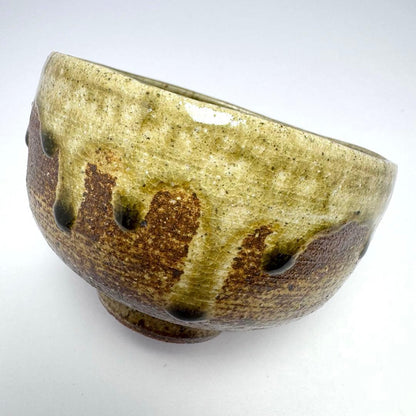Hakusan Ware Tea Bowl by Hitomi - Spotted Glaze Chawan with Certificate and Signed Box