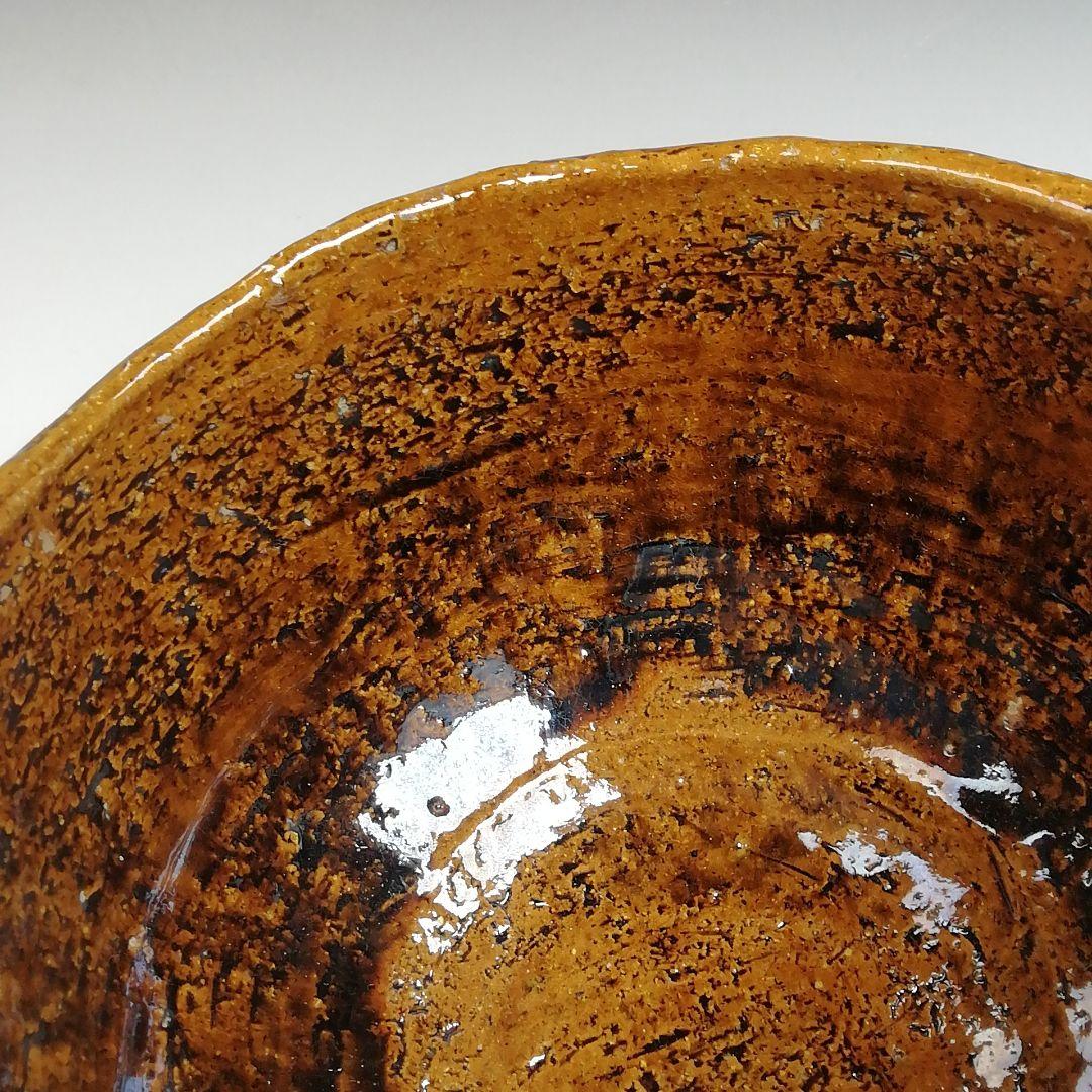 Ohi-yaki Matcha Bowl by Ohi Ippei — Rare Blue-Purple Yohen Kiln Effect, Signed Tomobako