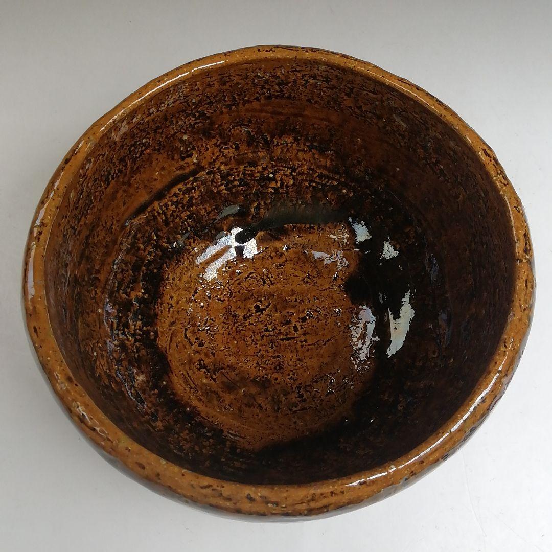 Ohi-yaki Matcha Bowl by Ohi Ippei — Rare Blue-Purple Yohen Kiln Effect, Signed Tomobako