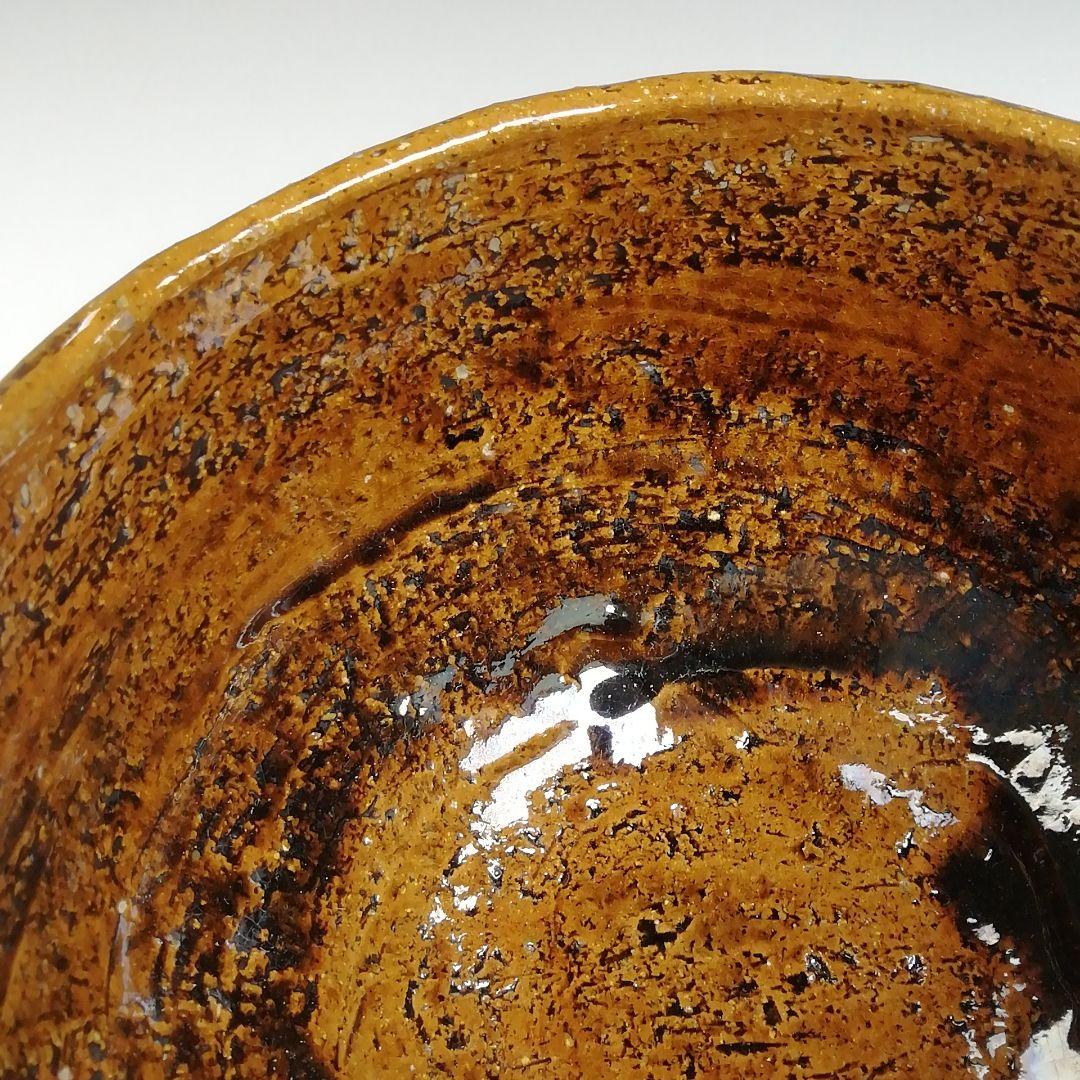 Ohi-yaki Matcha Bowl by Ohi Ippei — Rare Blue-Purple Yohen Kiln Effect, Signed Tomobako