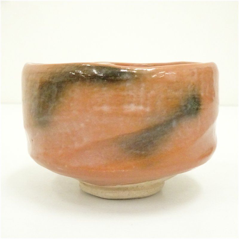 Aka-Raku Chawan Named 'Senshin' — Wooden Box Inscribed Watanabe Kōraku, Kyoto Raku Tradition